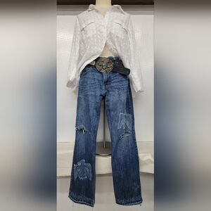Levi's Jeans Southwest Thunderbird Upcycled Renewed Revamp